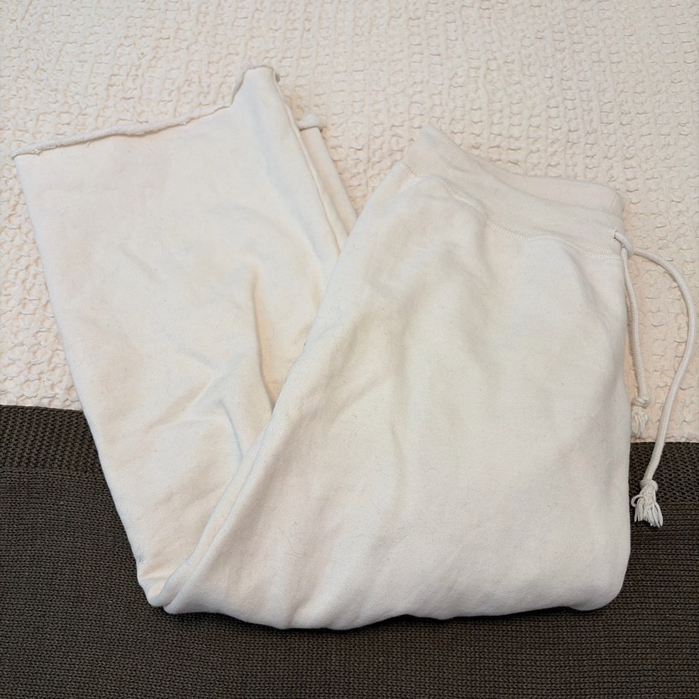 Brandy Melville White Drawstring Sweatpants